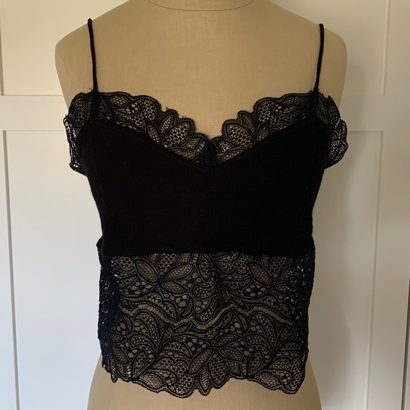 FREE PEOPLE MIDNIGHT BRAMI LACE LONGLINE BRALETTE - Picture 2 of 9